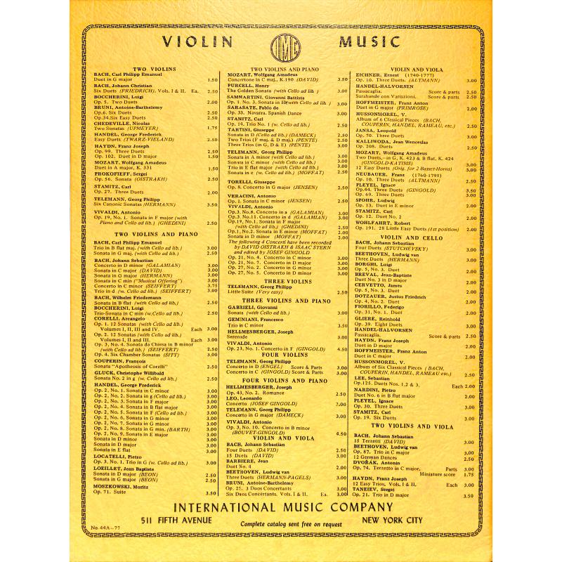 Notenbild für IMC 721 - SONATE G-MOLL OP 2/6