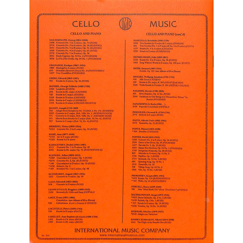 Notenbild für IMC 1314 - TECHNIK DES CELLO SPIELS 1 OP 38