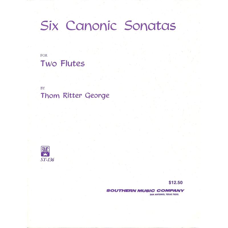 Titelbild für SOU ST136 - 6 CANONIC SONATAS
