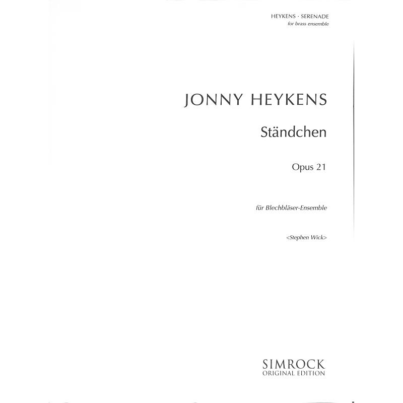 Titelbild für EE 5261 - STAENDCHEN (SERENADE) OP 21