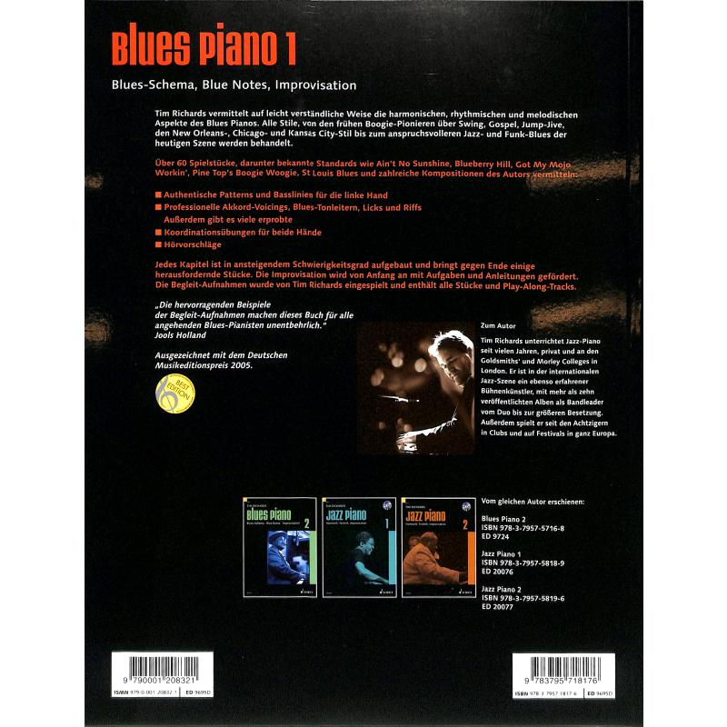 Notenbild für ED 9695 - BLUES PIANO 1