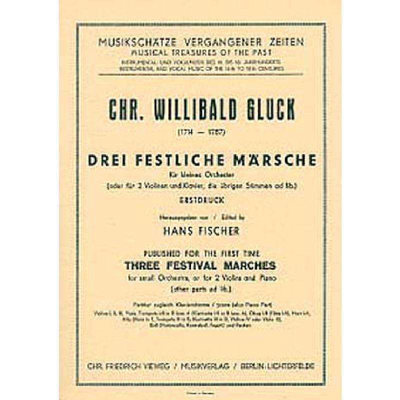 Titelbild für V 2107 - 3 FESTLICHE MAERSCHE FUER KLEINES ORCHESTER