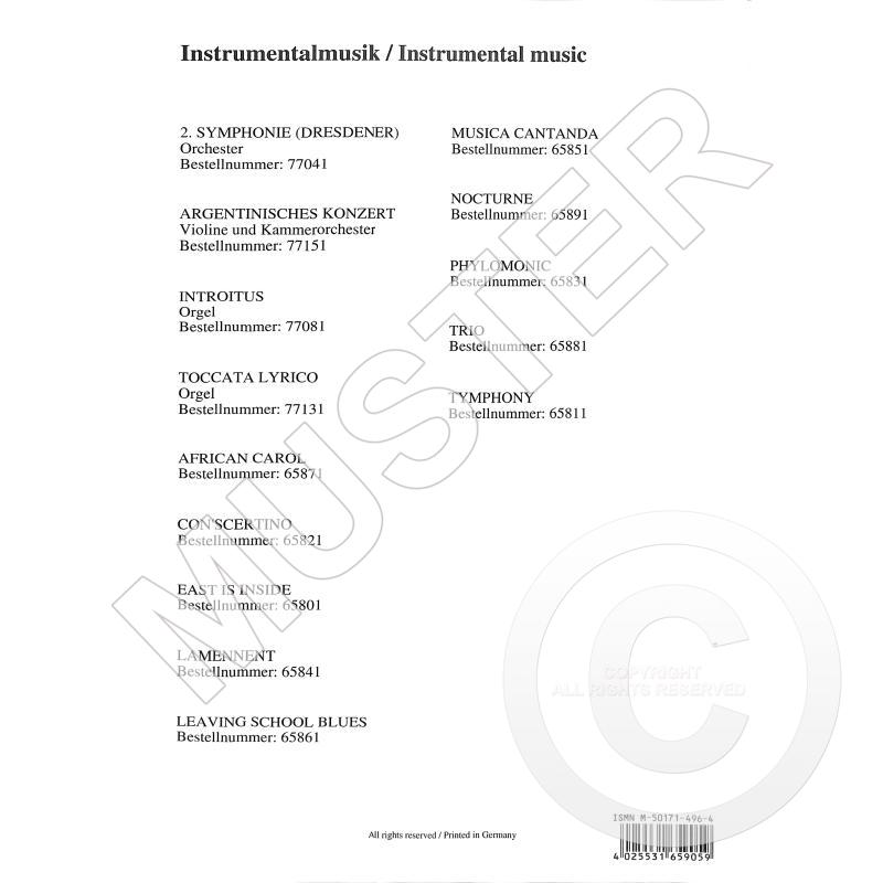 Notenbild für PROSPECT 65905 - WEIHNACHTSKANTATE