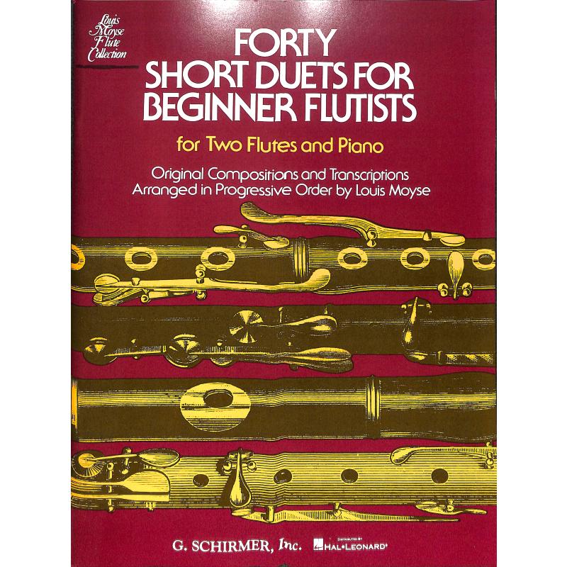 Titelbild für GS 33157 - 40 SHORT DUETS FOR BEGINNER FLUTISTS