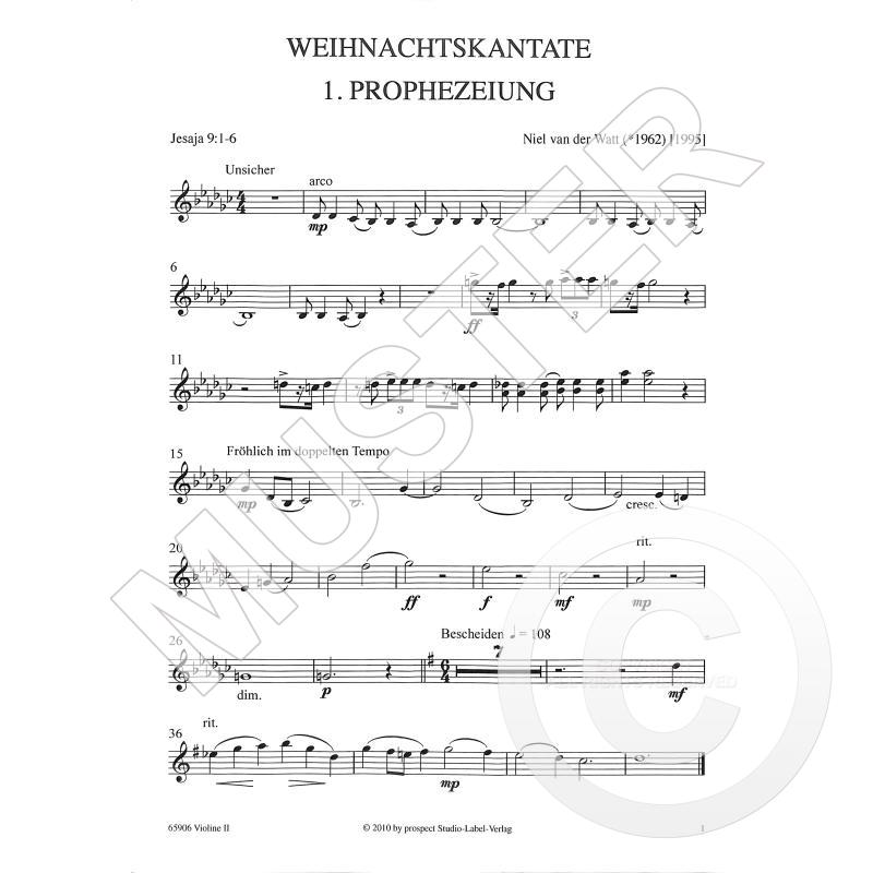 Titelbild für PROSPECT 65906 - WEIHNACHTSKANTATE