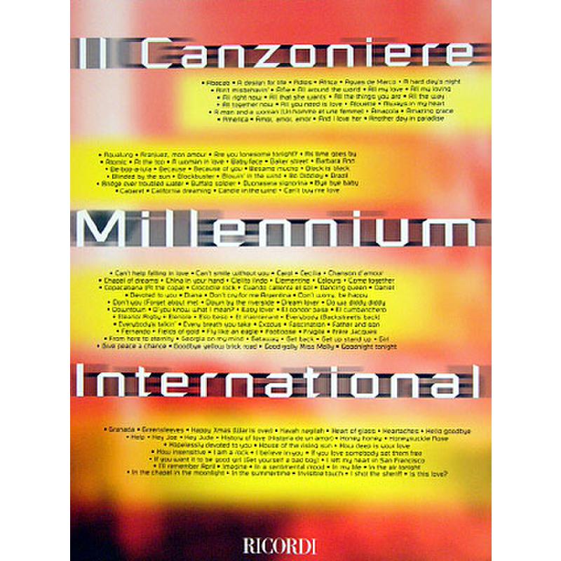 Titelbild für MLR 780 - Il canzoniere millennium international