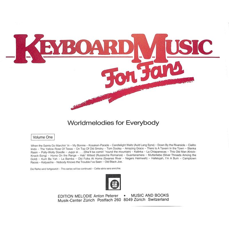 Notenbild für EMZ 2107501 - KEYBOARD MUSIC FOR FANS