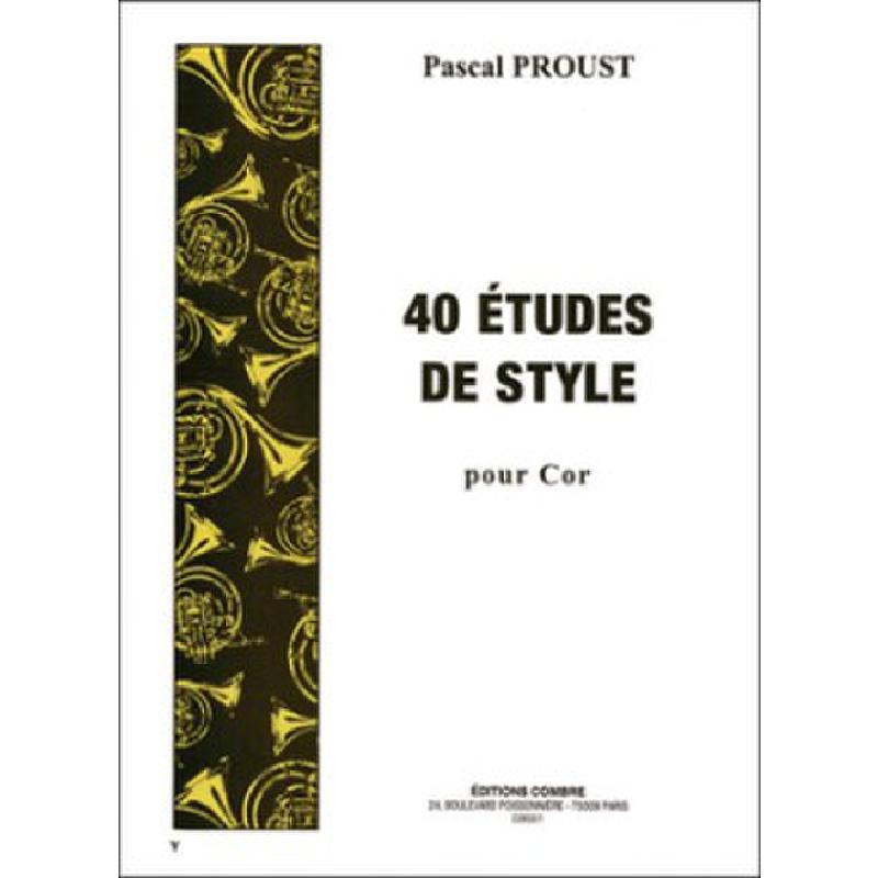 Titelbild für COMBRE 6351 - 40 ETUDES DE STYLE