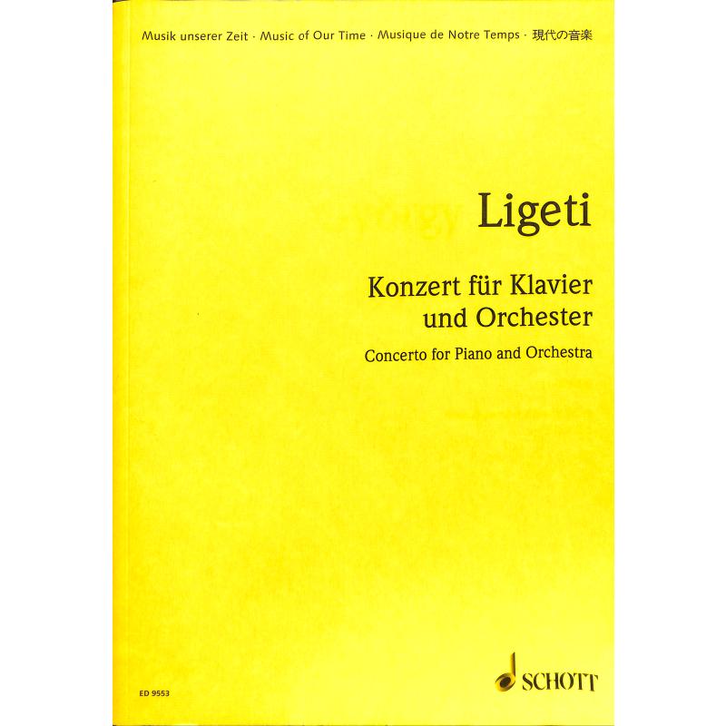 Titelbild für ED 9553 - KONZERT FUER KLAVIER UND ORCHES