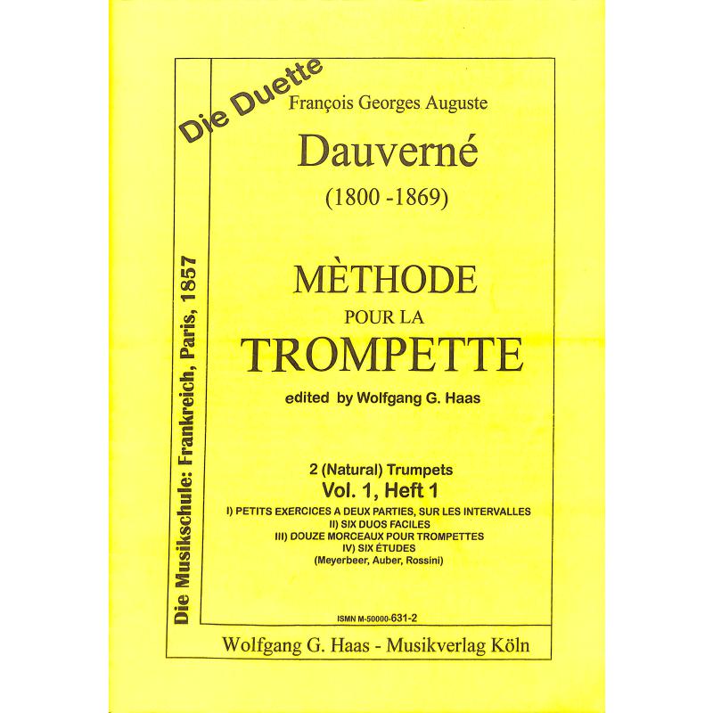 Titelbild für HAAS 631-2 - METHODE POUR LA TROMPETTE 1/1