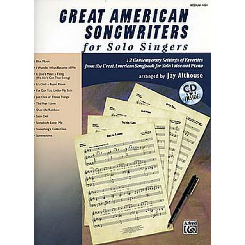 Titelbild für ALF 31235 - GREAT AMERICAN SONGWRITERS FOR SOLO SINGERS (MEDIUM HIGH)