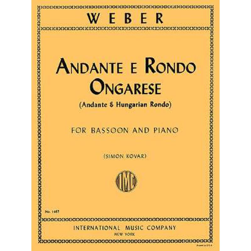 Titelbild für IMC 1467 - ANDANTE + RONDO ONGARESE OP 35