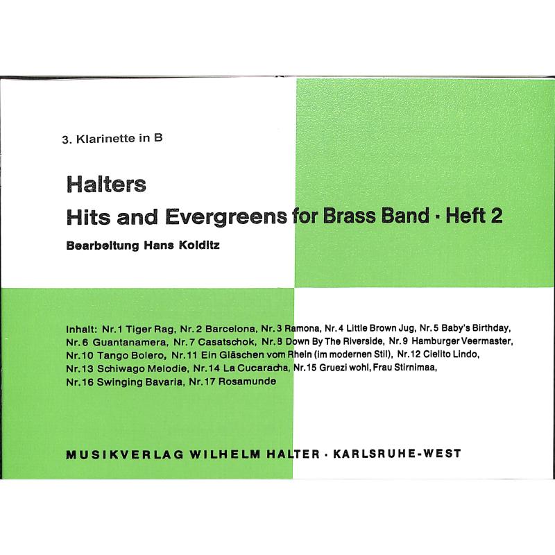 Titelbild für HAL 2155-KLAR3 - HALTERS HITS + EVERGREENS 2