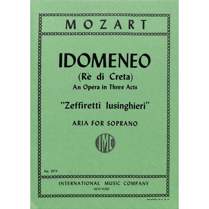 Titelbild für IMC 1274 - ZEFFIRETTI LUSINGHIERI (IDOMENEO)