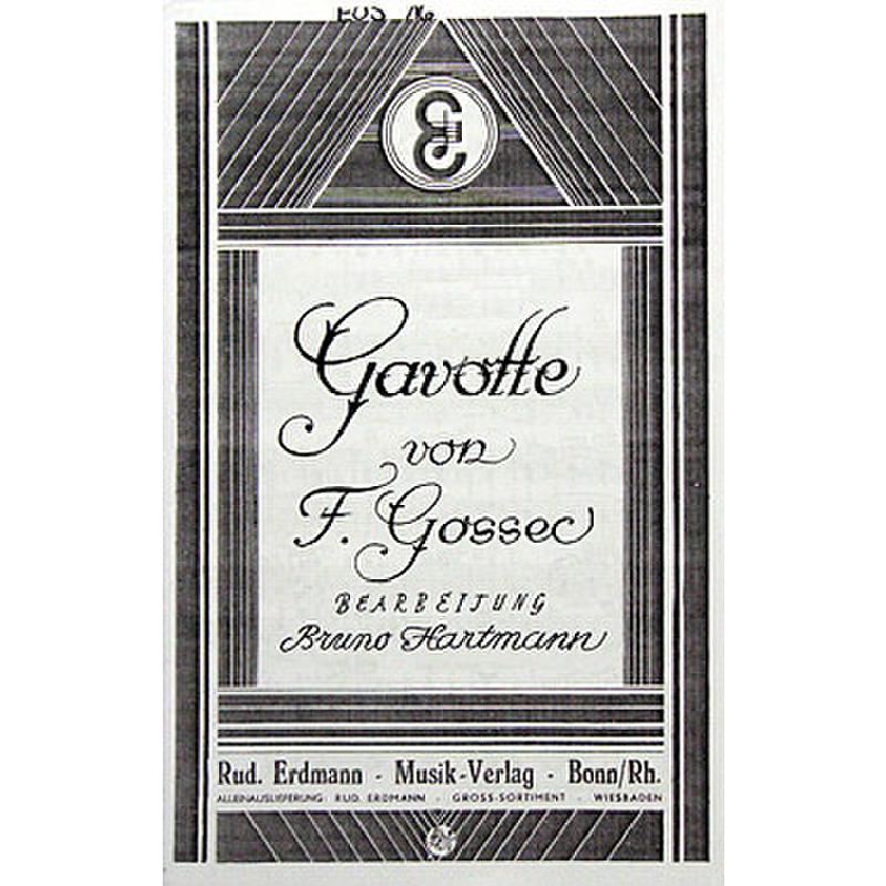 Titelbild für EOS 16 - GAVOTTE D-DUR