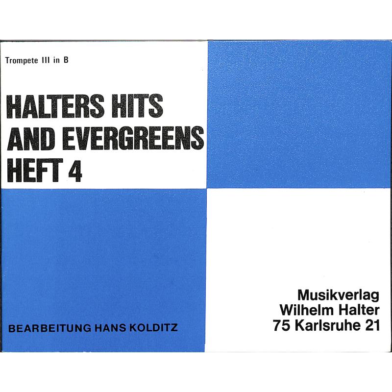 Titelbild für HAL 2567-TRP3 - HALTERS HITS + EVERGREENS 4
