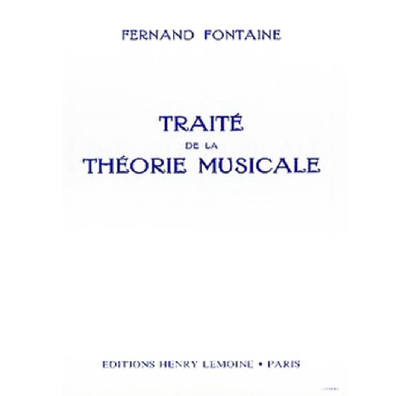 Titelbild für LEMOINE 23555 - TRAITE DE LA THEORIE