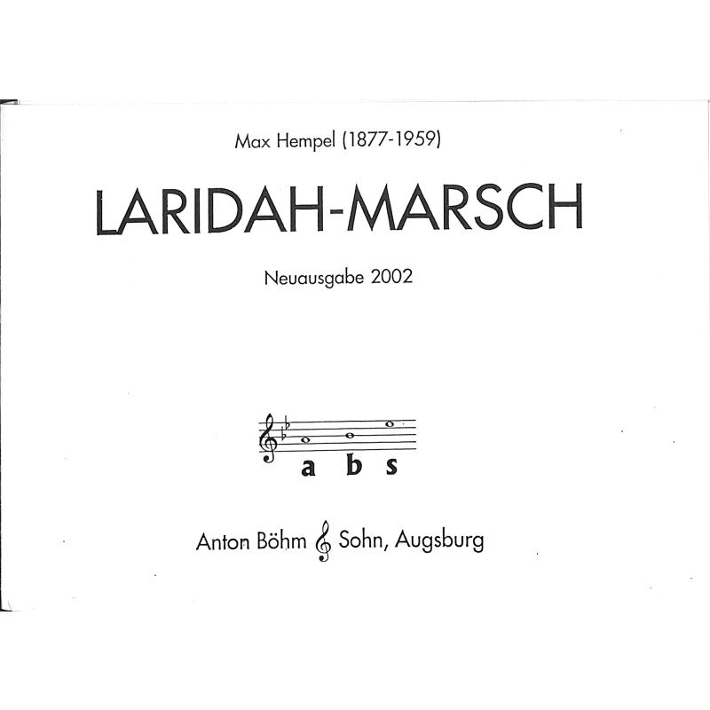 Titelbild für BOEHM 8132-77 - LARIDAH MARSCH