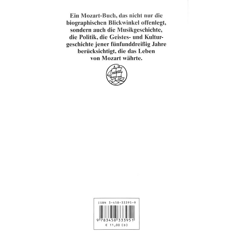 Notenbild für ISBN 3-458-33395-9 - MOZART - LEBEN UND WERK IN BILDERN UND TEXTEN