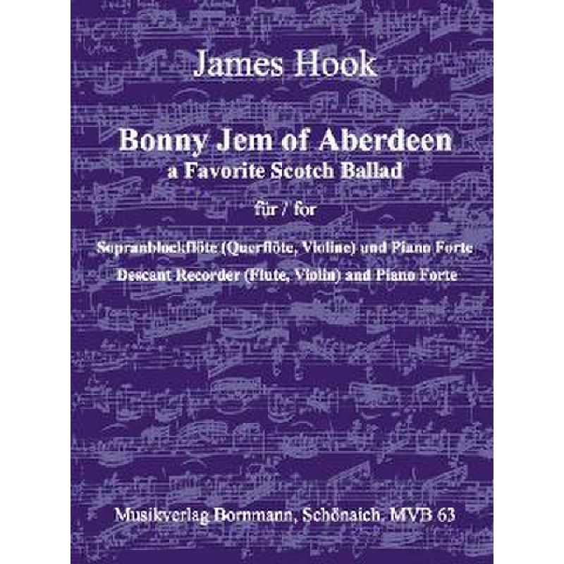 Titelbild für MVB 63 - BONNY JEM OF ABERDEEN - A FAVORITE SCOTCH BALLAD