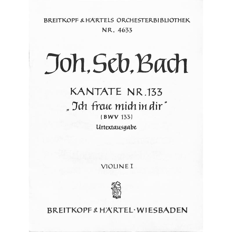 Titelbild für EBOB 4633-VL1 - KANTATE 133 ICH FREUE MICH IN DIR BWV 133