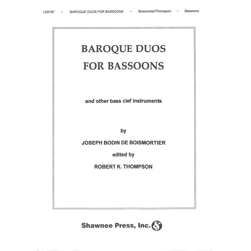 Titelbild für SHAWNEE -LD197 - BAROQUE DUOS FOR BASSOONS