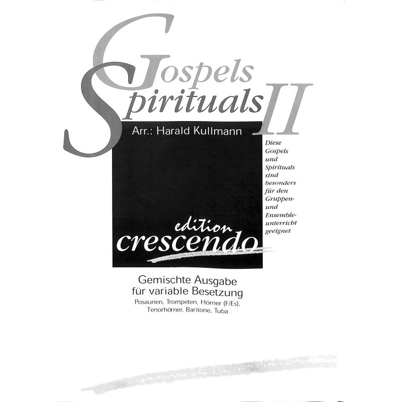 Titelbild für CRESCENDO -ECR0252 - Gospels + Spirituals 2