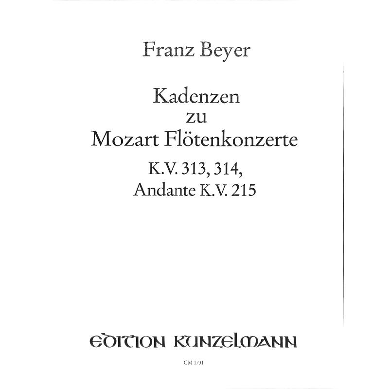 Titelbild für GM 1731 - KADENZEN ZU MOZART FLOETENKONZERTE