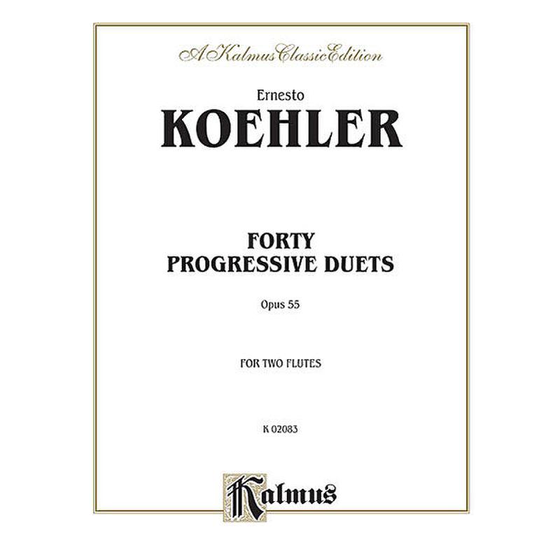 Titelbild für KALMUS 02083 - 40 PROGRESSIVE DUETS OP 55