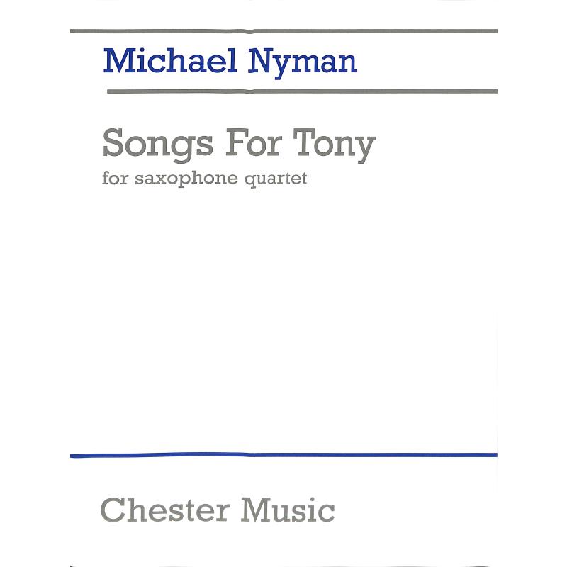 Titelbild für CH 60919 - SONGS FOR TONY