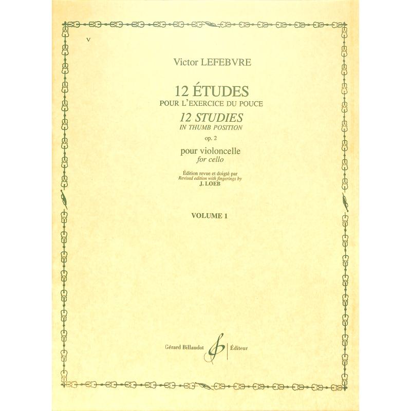 Titelbild für BILL 19320A - 12 ETUDES OP 2 SUITE 1