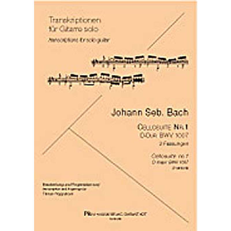 Titelbild für PRIM 99038 - SUITE 1 D-DUR BWV 1007 (G-DUR)