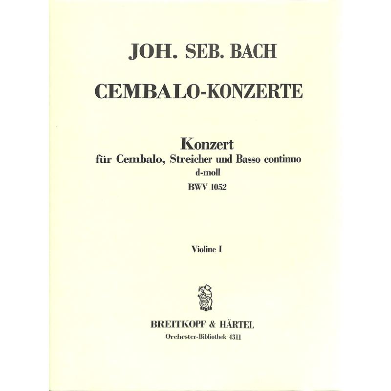 Titelbild für EBOB 4311-VL1 - KONZERT D-MOLL BWV 1052 - CEMB STR