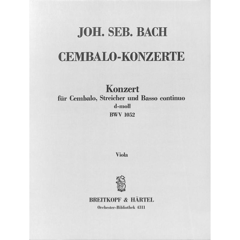 Titelbild für EBOB 4311-VA - KONZERT D-MOLL BWV 1052 - CEMB STR