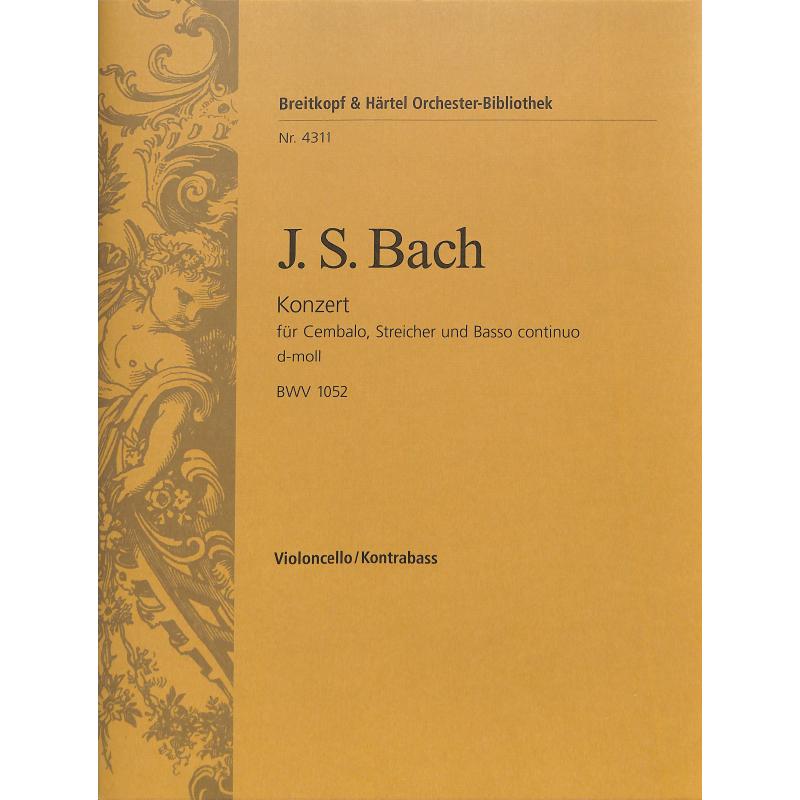 Titelbild für EBOB 4311-VC - KONTERT D-MOLL BWV 1052 - CEMB STR