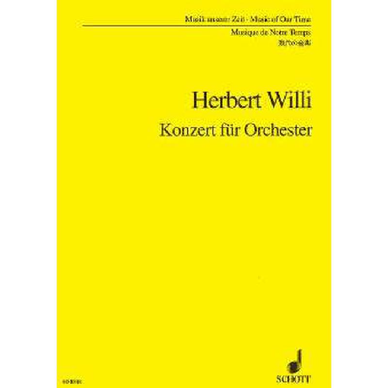 Titelbild für ED 8348 - KONZERT FUER ORCHESTER