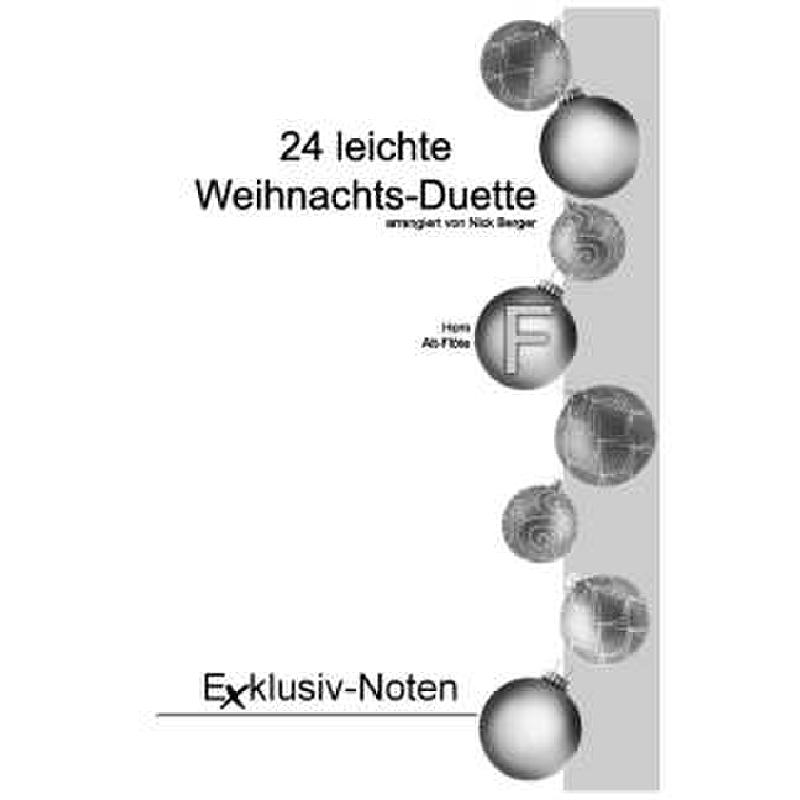 Titelbild für EXKLUSIV -LB1025 - 24 LEICHTE WEIHNACHTSDUETTE