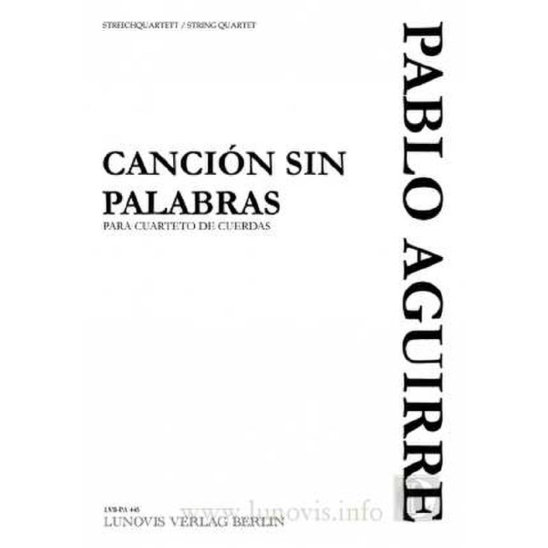 Titelbild für LVB -PA445 - CANCION SIN PALABRAS