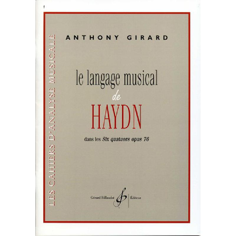 Titelbild für BILL 8259 - LE LANGAGE MUSICAL DE HAYDN