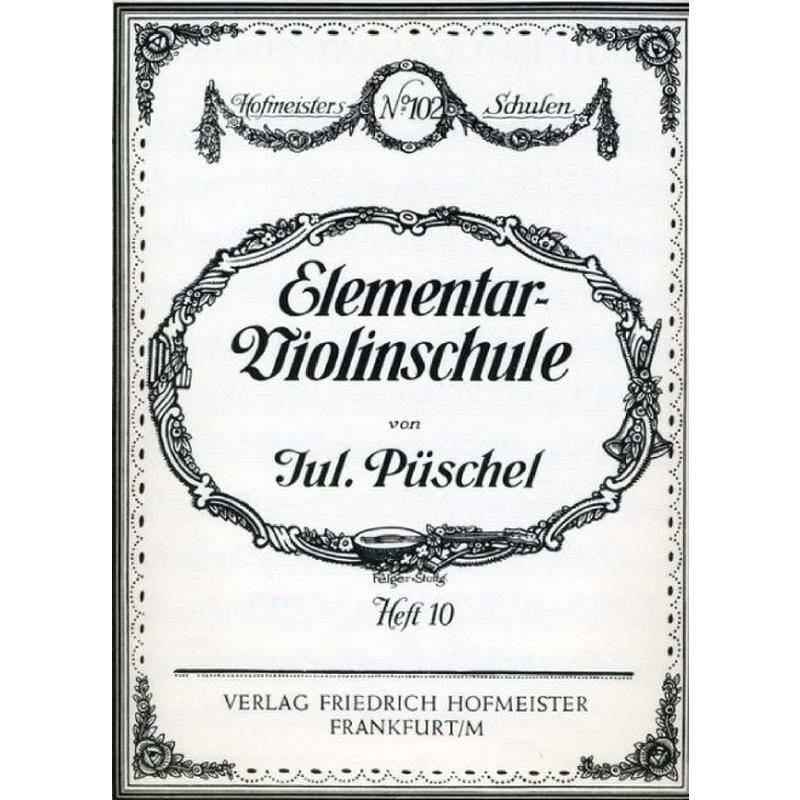 Titelbild für FH 3941 - Elementar Violinschule 10