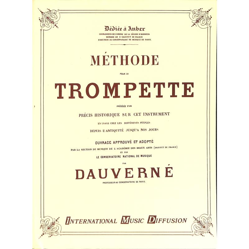 Titelbild für IMD 185 - METHODE POUR LA TROMPETTE