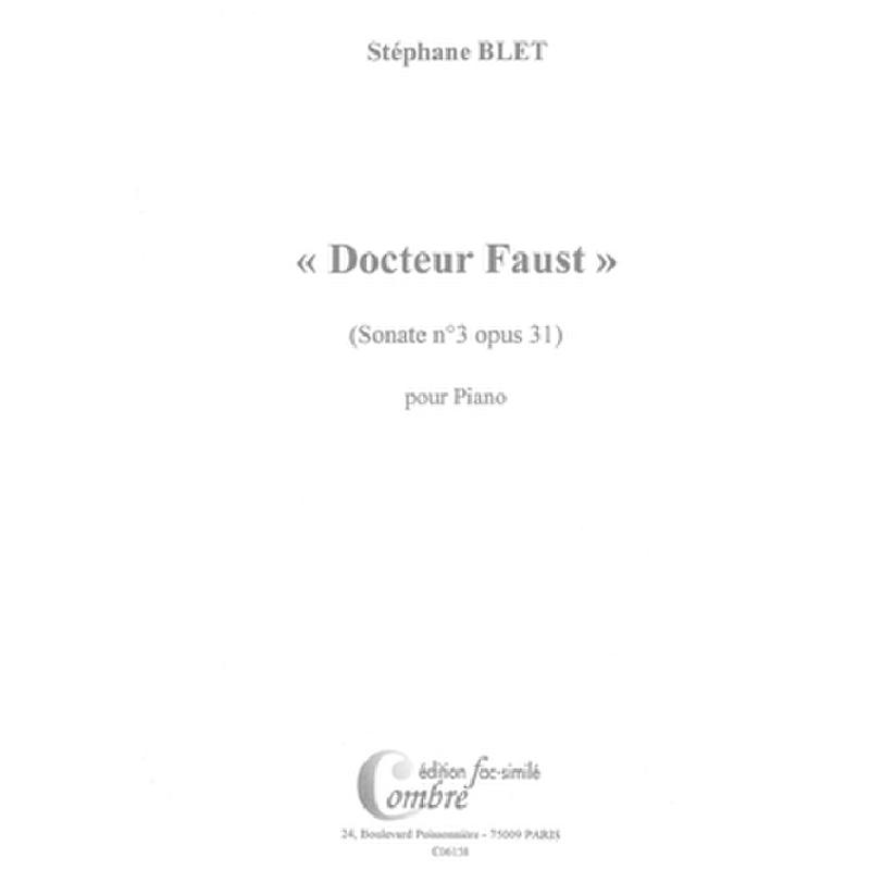 Titelbild für COMBRE 6158 - SONATE 3 OP 31 DOCTEUR FAUST