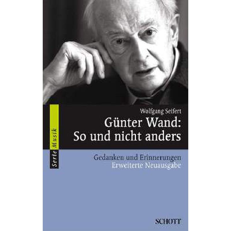 Titelbild für SEM 8411 - GUENTER WAND - SO UND NICHT ANDERS