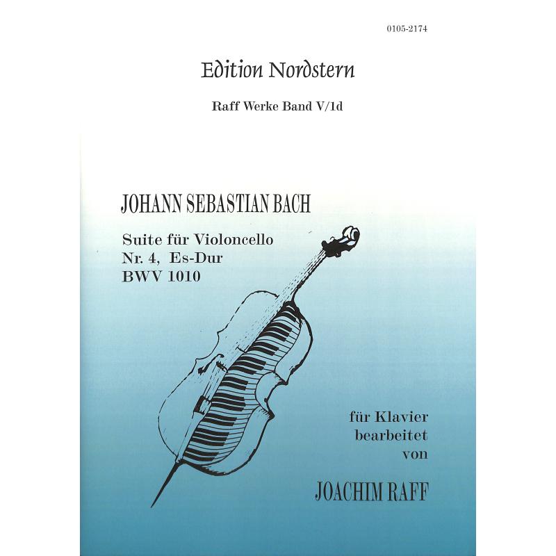 Titelbild für NORDST 0105-2174 - SUITE 4 ES-DUR BWV 1010 (VC)