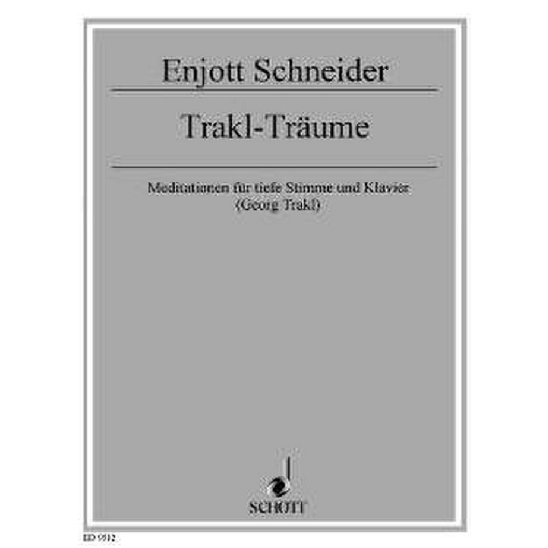 Titelbild für ED 9512 - TRAKL TRAEUME - MEDITATIONEN
