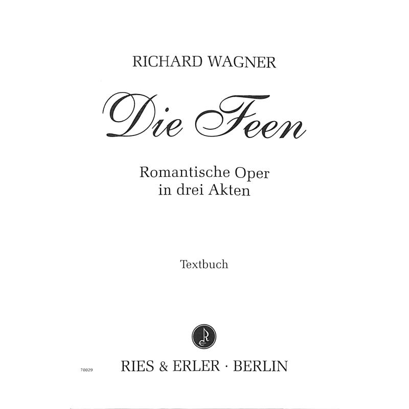 Titelbild für RE 70029 - DIE FEEN WWV 32