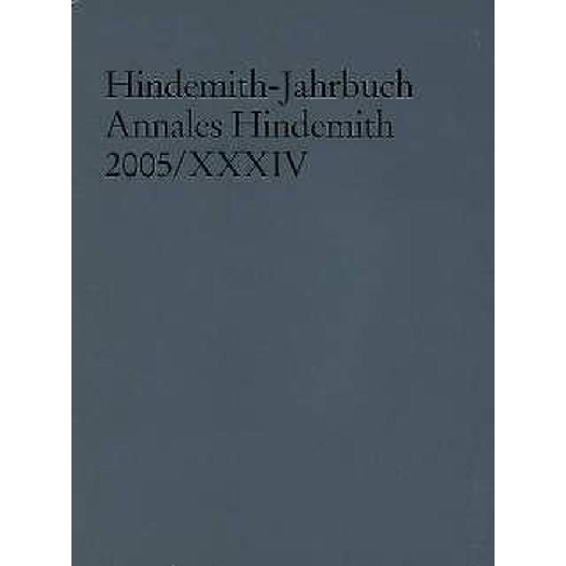 Titelbild für BN 145 - HINDEMITH JAHRBUCH ANNALES 2005/34