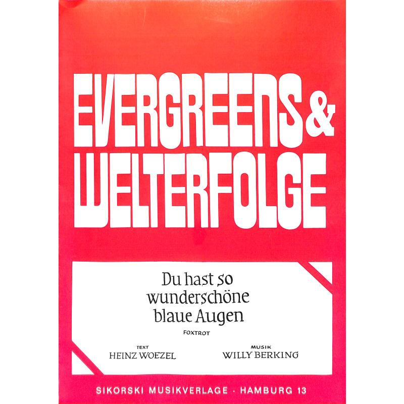 Titelbild für SIK 6-4074 - DU HAST SO WUNDERSCHOENE BLAUE AUGEN