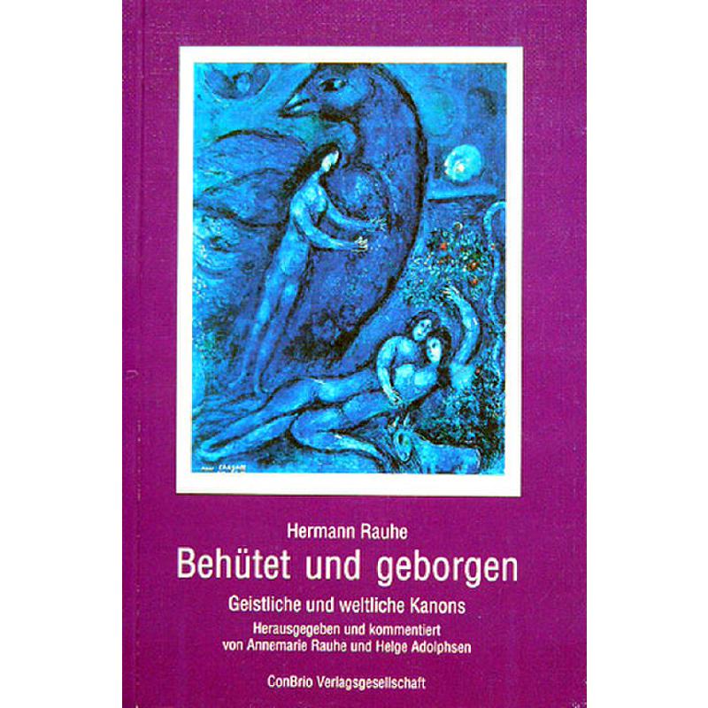 Titelbild für CONBRIO 1025 - BEHUETET UND GEBORGEN - GEISTLICHE UND WELTLICHE KANONS