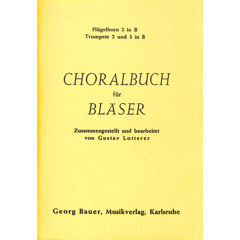 Titelbild für BAU 139-TRP2 - CHORALBUCH FUER BLAESER